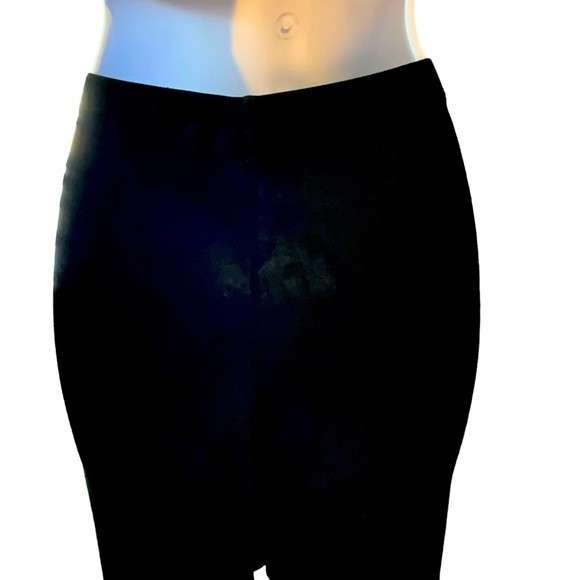 Chicos Private Edition Stretchy High Waisted Travel Pants Black Elastic Waist L - Picture 3 of 9